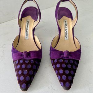 Manolo Blahnik Suede Heels